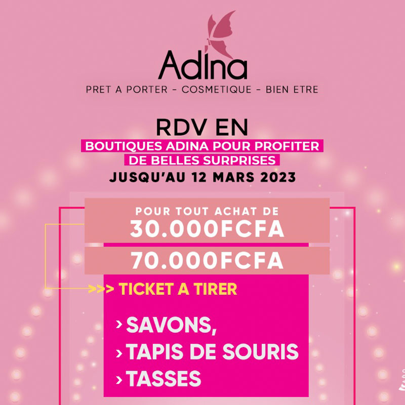Promo 8 mars Adina - offre 1