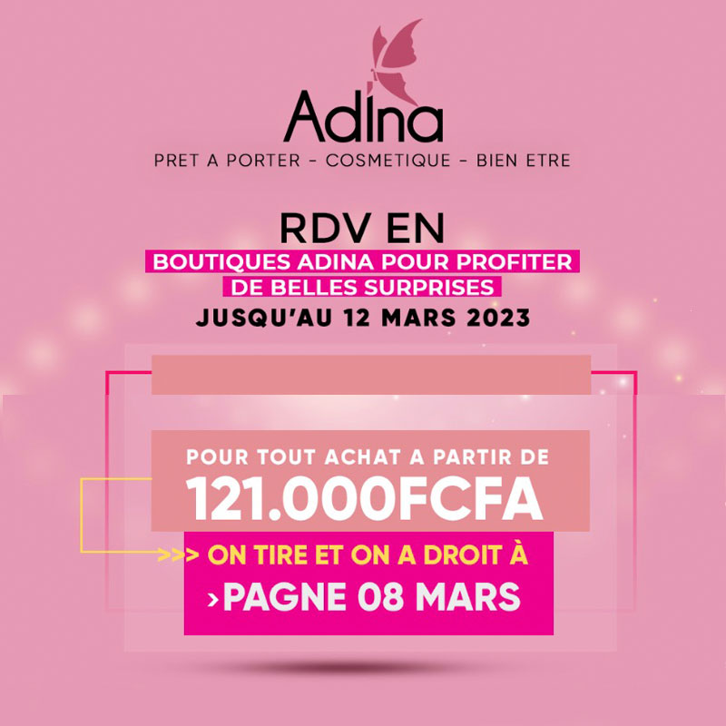 Promo 8 mars Adina - offre 3
